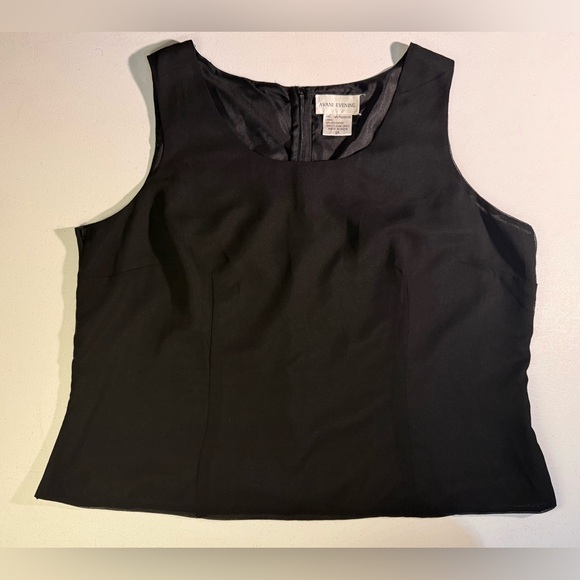 Avani Tops - Avani Evening Elegant Black Tank Top